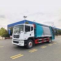 Camion benne arrière robuste HLW 18m pour compression des déchets, carrosserie en acier Q345 soudée par robot, entièrement fermé, collecte des eaux usées, Euro 3