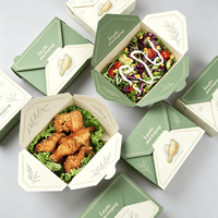 Papier alimentaire résistant à la graisse, boîtes à emporter pour la restauration rapide, boîtes personnalisées pour poulet frit, emballage pour emporter