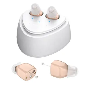 Vô hình CIC trong tai nghe kỹ thuật số Khuếch Đại Mini nghe Viện trợ sạc kỹ thuật số trợ thính cho người cao niên cho điếc