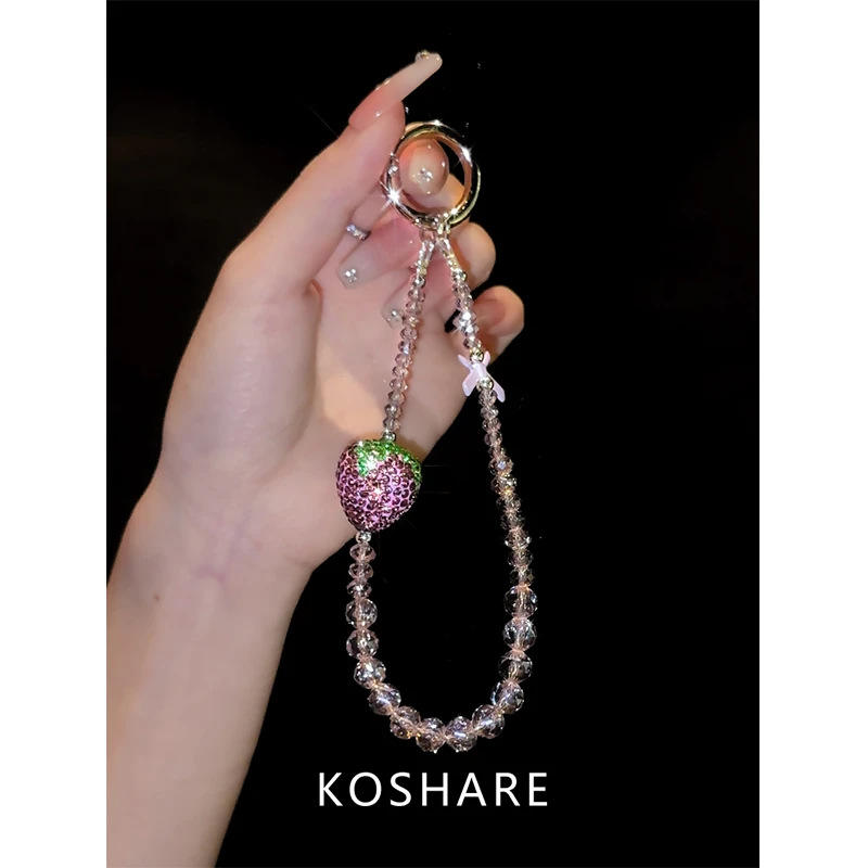 โซ่สั้นสตรอเบอร์รี่เส้นรอบวงประมาณ26ซม