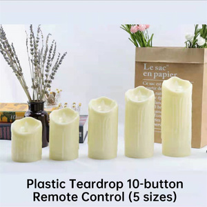 Bền Pin hoạt động Flameless côn và trụ cột LED nến với hút cho trang trí nội thất - Product Image 5