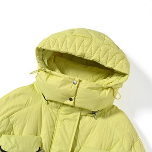 Chaqueta cálida de invierno esencial con diseño de cuello plegable para protección urbana Uso de transporte público Tipo de procesamiento de punto - Product Image 2