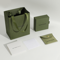 Sac fourre-tout en papier texturé cuir avec poignée en ruban - Sacs cadeaux personnalisés pour emballage de luxe