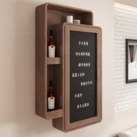 Meubles de salon en bois, rangement personnalisé, mini-armoire murale pliante, comptoir de bar pour la maison