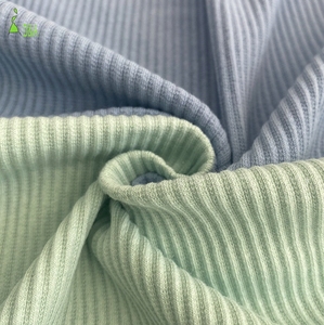 Vente en gros 32 tissus en maille côtelée 250 g/m² 97% coton 3% élasthanne pour robes de filles et chemises de garçons pour maillots de corps - Product Image 5