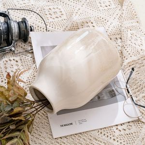 CallaFloral <b>Ceramic</b> <b>Vase</b> Beige Glazed Nordic Style Table Decor For Floral Arrangements HQ01073 - Product Image 1