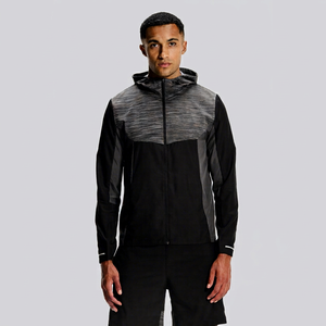 Conjunto de Chaqueta Cortavientos Ligera con Capucha y Pantalones Cortos para Hombre, Ropa Deportiva Informal para Actividades al Aire Libre, Ropa Deportiva para Correr - Product Image 1
