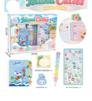 Kit de Journal Créatif DIY pour Enfants avec Autocollants, Timbres, Stylos, Carnet et Kit de Loisirs Créatifs pour Filles