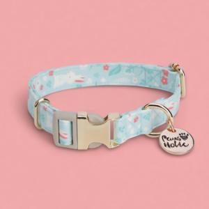 Collar para Perro de Algodón Ajustable, Transpirable, con Diseño Moderno y Elegante, Estampado de Moda, Talla S, Lujoso, Suave, Duradero, con Hebilla Estilosa, Venta al Por Mayor - Product Image 1