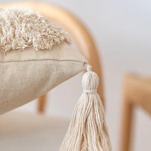 Funda de cojín moderna con diseño geométrico cuadrado, de felpa, algodón y poliéster, para decoración del hogar, sofá o dormitorio. - Product Image 3