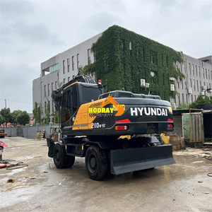 Excavatrice sur pneus Hyundai 210W-9, équipement de construction lourd, moteur Cummins 1 an, forte puissance de creusement, occasion Corée - Product Image 6