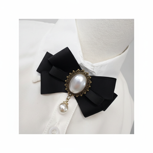 เข็มกลัดติดโบว์ประดับมุกรูปลูกบาศก์สำหรับผู้หญิงเข็มกลัดติดเสื้อผ้าแฟชั่นพร้อมหมุดทนทานสำหรับเครื่องประดับเสื้อผ้า - Product Image 1