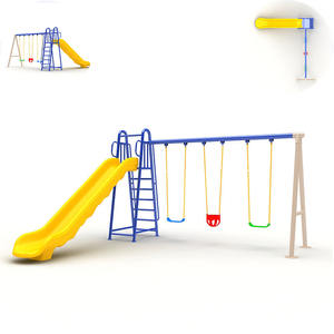Ensemble de balançoires d'extérieur pour enfants, balançoires pour communautés et <span class=keywords><strong>parcs</strong></span>, cadre de balançoire à grande échelle, balançoire à deux places pour enfants - Product Image 1