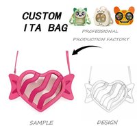 Sac Ita en cuir PU durable, personnalisable, avec présentoir à épingles, motif feuille d'automne adorable, sac bandoulière pour cosplay et sorties