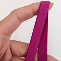 Bande élastique tissée en nylon peluche de 1 cm pour accessoires vestimentaires, ceinture de couture, sangle extensible pour soutien-gorge, sous-vêtements, ruban d'épaule