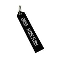 Lettre porte-clés broderie rectangle personnalisée OEM ODM