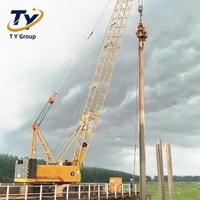 Grue sur chenilles hydraulique XGC320 de 320 tonnes pour levage lourd, installation d'éoliennes, érection de structures en acier, pompe et moteur de charge