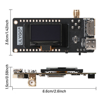 Nœud Meshtastic Meshcore DIY LilyGo T3S3 V2.1 LoRa SX1262 ESP32-S3 2.4G avec panneau d'affichage OLED avec antenne WiFi Lora