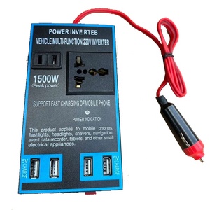 อินเวอร์เตอร์แปลงไฟรถยนต์อเนกประสงค์ <span class=keywords><strong>12V</strong></span> 24V เป็น <span class=keywords><strong>220V</strong></span> พร้อมที่ชาร์จโทรศัพท์มือถือ USB สำหรับรถยนต์ รถบรรทุก และบ้าน  อะแดปเตอร์แปลงไฟในรถยนต์ - Product Image 1