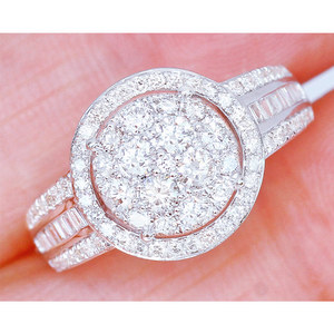 Anello Micro Pave con Zirconi per Donne, Elegante Gioiello da Dito per Feste - Product Image 4