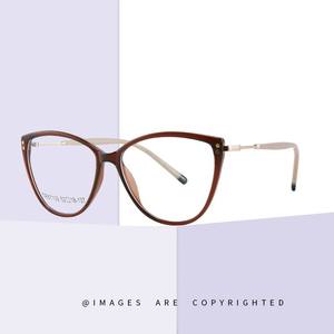 Montura de Gafas Cat Eye TR87109, Montura Completa, Anti Luz Azul, Gafas de Acetato TR90 para Mujer, 52 mm - Product Image 5