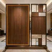 Paravent décoratif classique en acier inoxydable doré, séparateur d'espace pour boutique de détail, panneau de délimitation intérieur, décoration de pièce