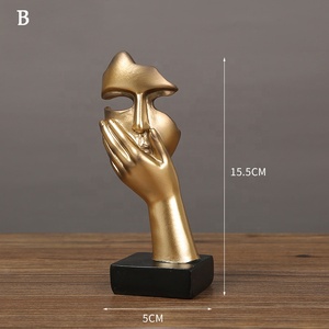 Decoración moderna para el hogar, escultura de Arte de cara humana abstracta, figura simple, sala de estar ESTATUA PARA, oficina, decoración de pasillo de entrada - Product Image 3