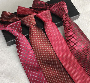 Мужской жаккардовый галстук из полиэстера - Product Image 1