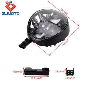 LED xe máy Đèn pha Núi mở rộng Bracket Kit đối với Harley Softail <span class=keywords><strong>Breakout</strong></span> <span class=keywords><strong>fxsb</strong></span> 2013-2017 - Product Image 6