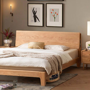 Cama <span class=keywords><strong>de</strong></span> Madera <span class=keywords><strong>de</strong></span> Roble Macizo <span class=keywords><strong>de</strong></span> Diseño Moderno Tamaño King y Queen - Venta Directa <span class=keywords><strong>de</strong></span> Fábrica para Dormitorio - Product Image 5