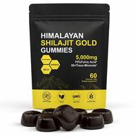 Expédition rapide, gommes vegan au shilajit pur de l'Himalaya, complément alimentaire de haute qualité, améliore l'immunité, 5000 mg, force adulte