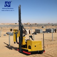 Vibro-compacteur intelligent pour pieux à vis avec navigation GPS automatique, moteur et pompe, hauteur de piquage 4,5 m pour pieux photovoltaïques