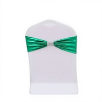 Bandes de chaise de mariage de luxe ceintures noeud papillon lisse bordeaux poussiéreux bleu eucalyptus or satin mousseline de soie paillettes drapé fait spandex
