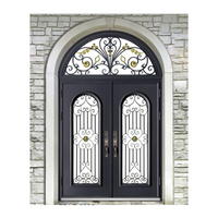 Porte principale en métal simple et magnifique, designs métalliques pour les maisons, fenêtres, porte double principale en bois, porte extérieure en fer, porte française