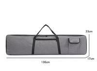Housse de transport pour piano électrique 88 touches, en tissu Oxford imperméable, rembourrée, avec plusieurs poches, OEM ODM, vente en gros
