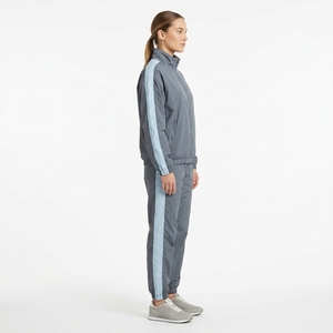 Conjunto Cortavientos 2026 para Mujer, Conjunto Deportivo con Bloques de Color, Chaqueta de Manga Larga con Cierre y Cuello Alto, Pantalones Transpirables de Poliéster - Product Image 5
