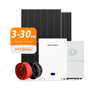 Système d'énergie solaire hybride commercial 10/20/30 kW avec contrôleur MPPT et batterie lithium-ion - Product Image 1