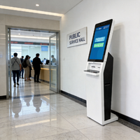 Kiosco de Autoservicio con Pantalla Táctil, SDK y Lector de Códigos de Barras para Sistema de Gestión de Colas en Clínicas