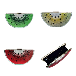 Summer New Handbag Lady Rhinestone Diamond Party Evening Bag Fashion Trend Watermelon Clutch <strong>Purse</strong> Daily Use <strong>Green</strong> for Women - Product Image 2
