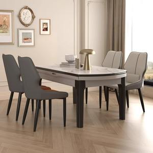 Kursi Makan mewah kelas atas Modern desain kulit elegan untuk rumah rekreasi Hotel meja teh atau Meeting-kursi gaya sederhana - Product Image 2