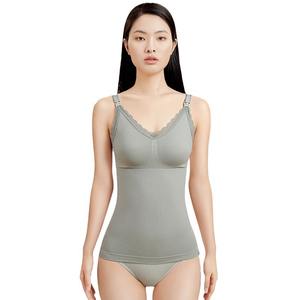 Camisole d'allaitement October Crystal sans soutien-gorge intégré, post-partum, sculptante, respirante, une pièce, pour femme, bleu, rose, vert - Product Image 5