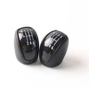 Pommeau de levier de vitesse en cuir noir et plastique, 5 ou 6 vitesses, ergonomique, pour Renault Laguna - Product Image 2