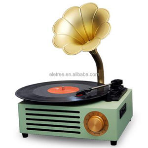Nouveau cadeau <span class=keywords><strong>Gramophone</strong></span> classique Corneta Toca Discos Phonographe Lecteur de disques <span class=keywords><strong>Gramophone</strong></span> avec cornet - Product Image 2