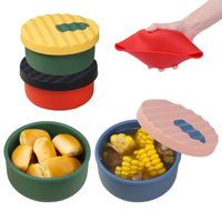700ml OEM ODM siliconen opbergbak met deksel, voedselveilig, vaatwasser- en magnetronbestendig, herbruikbaar lunchbox, aangepast logo