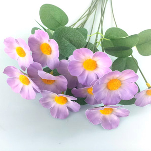 Flores Artificiales de Seda Violeta de 40 cm de Altura, Simulación Realista, Decoraciones para Bodas, Arreglos Florales para Interiores - Product Image 1