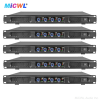 Amplificateur de puissance numérique 4 canaux MiCWL CA650 1U 19" Rack 5200W AMP pour enceintes de scène, subwoofer et basses 4x650 Watts RMS