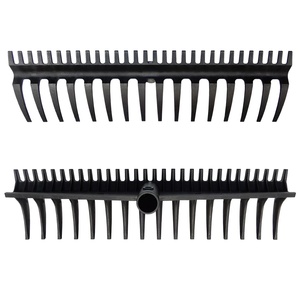 Tête de râteau en plastique durable à 16 dents, manche en aluminium, outil de jardin léger à double fonction - Product Image 5