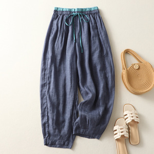 <span class=keywords><strong>Pantalones</strong></span> Casuales de Mujer de Cintura Alta, Estilo Retro, Holgados y Estilizantes, Nueva Colección Verano 2026, Venta al Por Mayor - Product Image 4