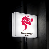 Boîte à lumière carrée LED étanche pour extérieur, à fixation murale, en tissu, pour la publicité