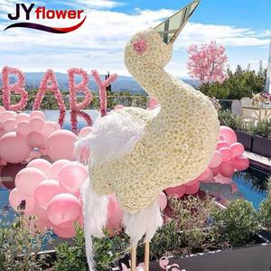 JY Vente en gros de fleurs artificielles au toucher réel, Phalaenopsis, élégante <span class=keywords><strong>orchidée</strong></span> aux lèvres rouges pour la décoration de la maison et des mariages - Product Image 5